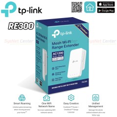 TP-LINK RE300 AC1200 Mesh Wi-Fi Range Extender Repeater Dual-Band 300/867Mbps