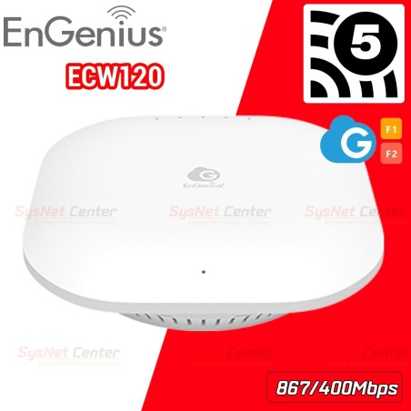 EnGenius ECW120 Cloud Managed 11ac Wave 2 Wireless Indoor Access Point 1.2Gbps