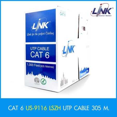 สายแลน Cat6 Link US-9116LSZH ULTRA UTP Low Smoke Zero Halogen Cable Filler (600MHz) LSZH