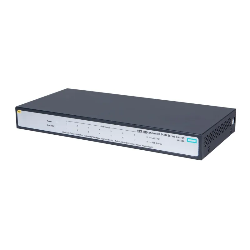 HPE 1420-8G-PoE+ (JH330A) Unmanaged POE Switch 8 Port Gigabit ประกัน Lifetime