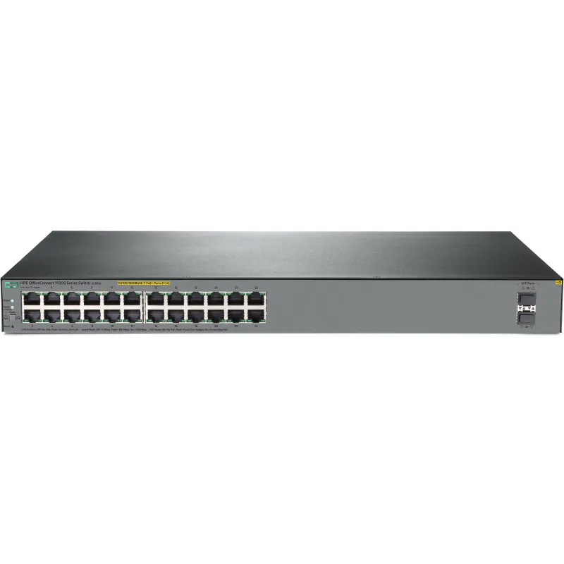 HPE 1920S-24G-2SFP-PoE+ (JL385A) L2-Managed POE Switch 24 Port Gigabit, 12 Port POE