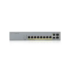 GS1350-12HP Zyxel Smart Managed PoE Switch 8 Port Gigabit, 2 SFP 130W