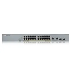 GS1350-26HP Zyxel Smart Managed PoE Switch 24 Port Gigabit, 2 SFP 375W