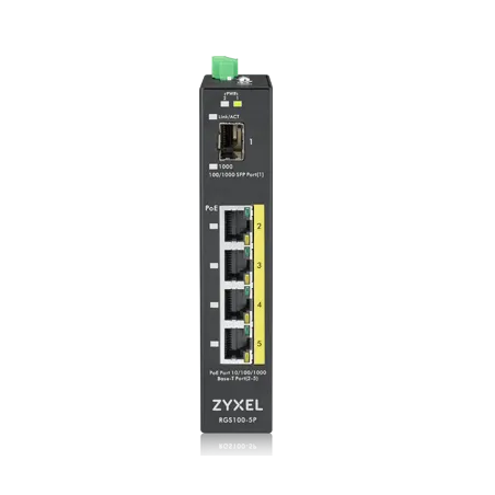 Zyxel RGS100-5P Gigabit Unmanaged PoE Switch 4 Port 120W
