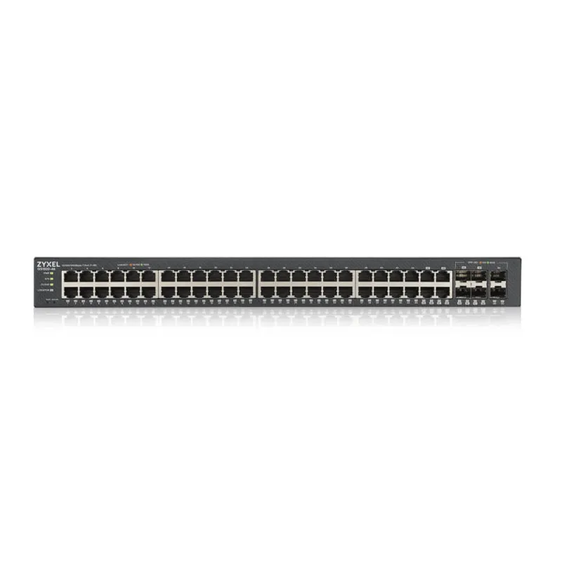 GS1920-48v2 Zyxel Smart Managed Gigabit Switch 48 Port, 4 Port Combo SFP/RJ45