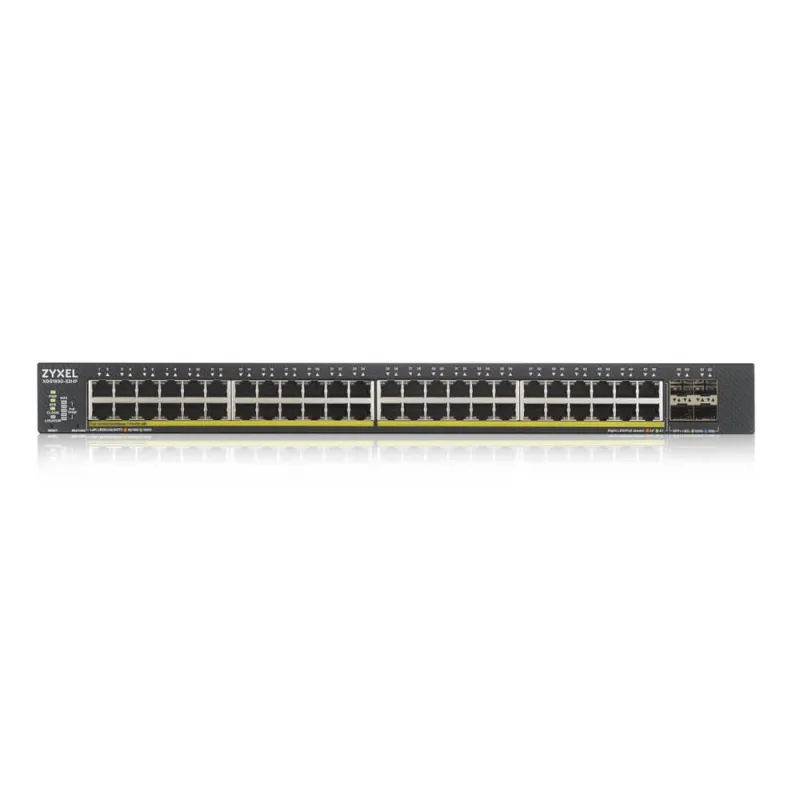 XGS1930-52HP Zyxel Smart Managed Gigabit POE Switch 48 Port, 4 Port SFP+ 375W