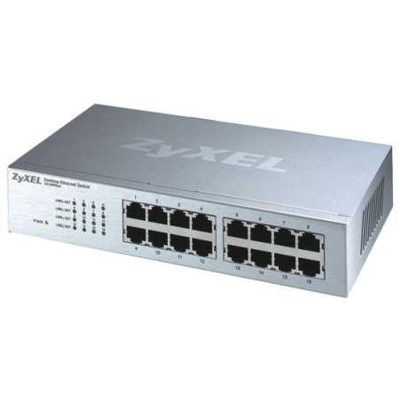 ZyXEL ES-116P Switch 16 Port  ความเร็ว 10/100 Mbps SOHO Palm size switch with autoMDIX + Internal Power Supply