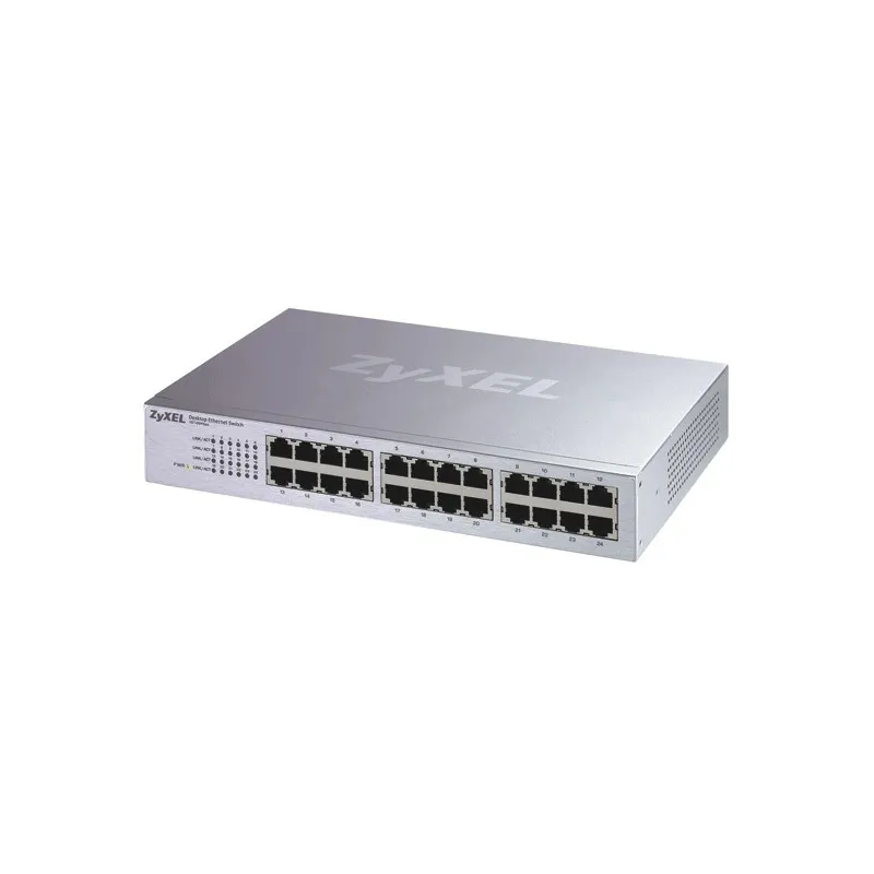 ZyXEL ES-124P Switch 24 Port ความเร็ว 10/100 Mbps SOHO Palm size switch with autoMDIX + Internal Power Supply