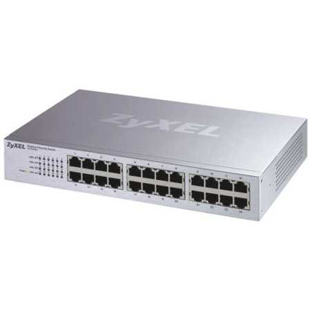 ZyXEL ES-124P Switch 24 Port  ความเร็ว 10/100 Mbps SOHO Palm size switch with autoMDIX + Internal Power Supply