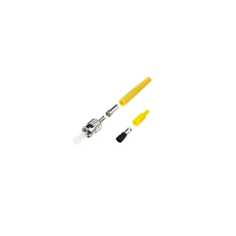 LINK UF-0004SM ST SINGLEMODE ZIRCONIA CONNECTOR YELLOW BOOT F.O.