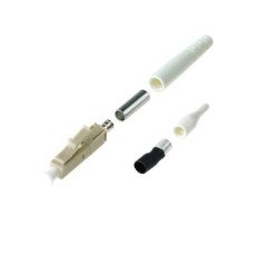 LINK UF-0002D LC DUPLEX MM LVORY ZIRCONIA CONNECTOR BEIGE BOOT F.O.