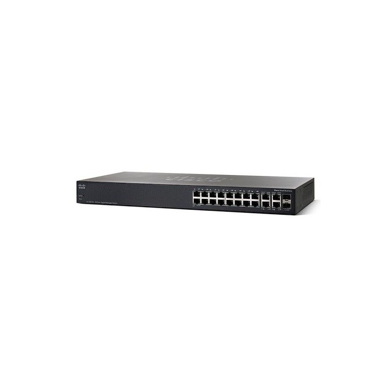 SG350-20 Cisco L3-Managed Switch 20 Port Gigabit, 2 Port Combo SFP รองรับ Static Routing, VLANs ควบคุมผ่าน Web