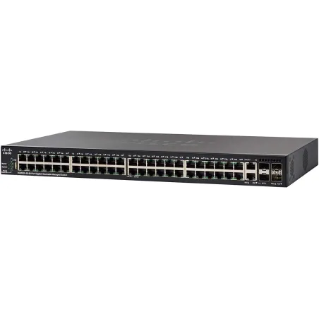 SG350X-48 Cisco Stackable L3-Managed Switch 24 Port Gigabit, 4 Port 10G, SFP+ Static Routing, VLANs