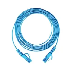 LINK US-5141-8 CAT6 FLAT PATCH CORD 1M. LIGHT BLUE