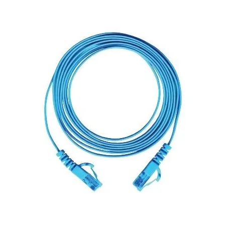 LINK US-5141-8 CAT6 FLAT PATCH CORD 1M. LIGHT BLUE