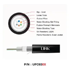 LINK UFC9304 F.O. OUTDOOR/INDOOR,ALL-DIELECTRIC 4Core,LSZH-FR,OS