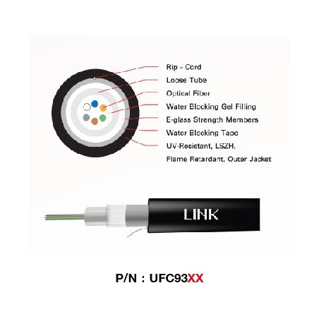 LINK UFC9304 F.O. OUTDOOR/INDOOR,ALL-DIELECTRIC 4Core,LSZH-FR,OS