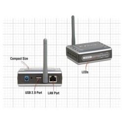 D-Link DP-G310 - Wireless Print Server 1 USB Port (รองรับ IPP)