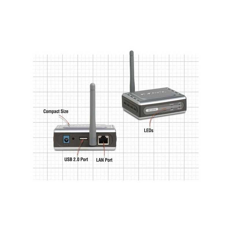 DLink DPG310 อุปกรณ์ Print Server แบบไร้สาย Wireless รองรับ USB Port
