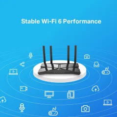 TP-Link Archer AX10 AX1500 Wi-Fi 6 Router 1.5Gbp Antenna x 4 Beamforming, 5 Port Gigabit