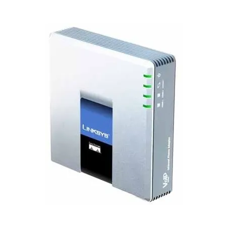 Linksys PAP2T Internet Phone Adapter 2 Ports FXS 1 Port Lan