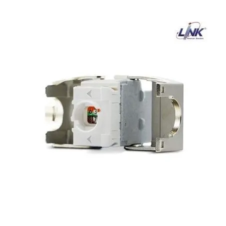 LINK US-1022TFAS CAT 6A RJ45 MODULAR JACK SUPERSLIM TOOL FREE AUTO SHUTTER