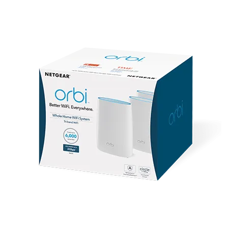 Netgear RBK53 Orbi AC3000 Whole-Home Mesh Tri-band WiFi 1.7Gbps
