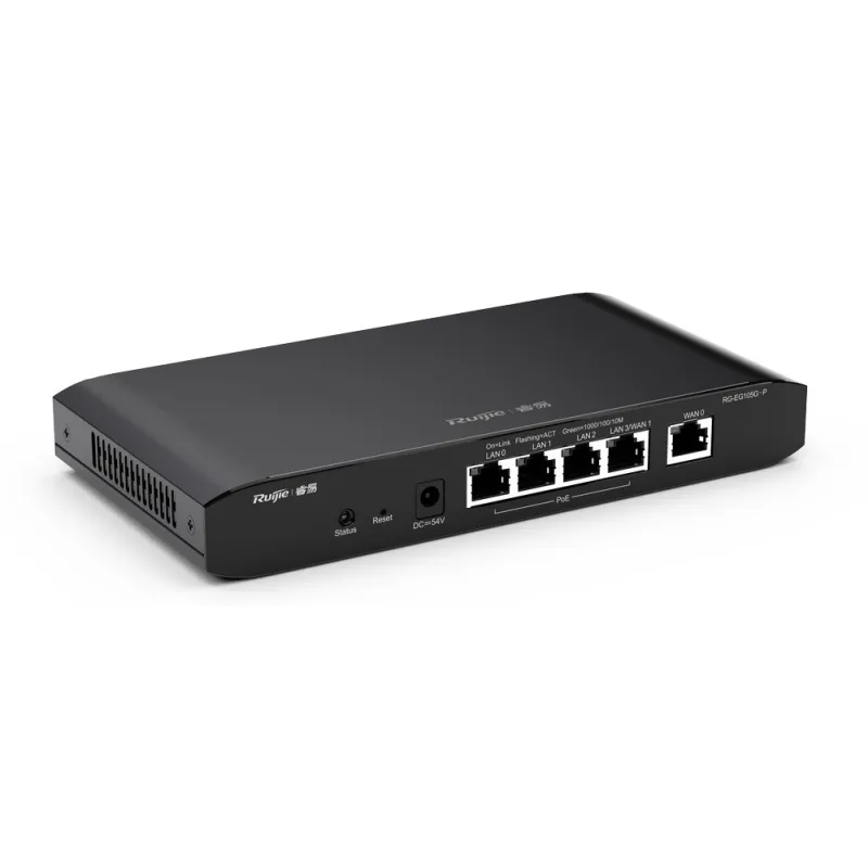 RG-EG105G-P Reyee Cloud Managed Router 2 Wan 100 Concurrent, POE