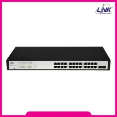 LINK PSG-3124 24-Port Gigabit PoESwitch + 2 SFP 260W