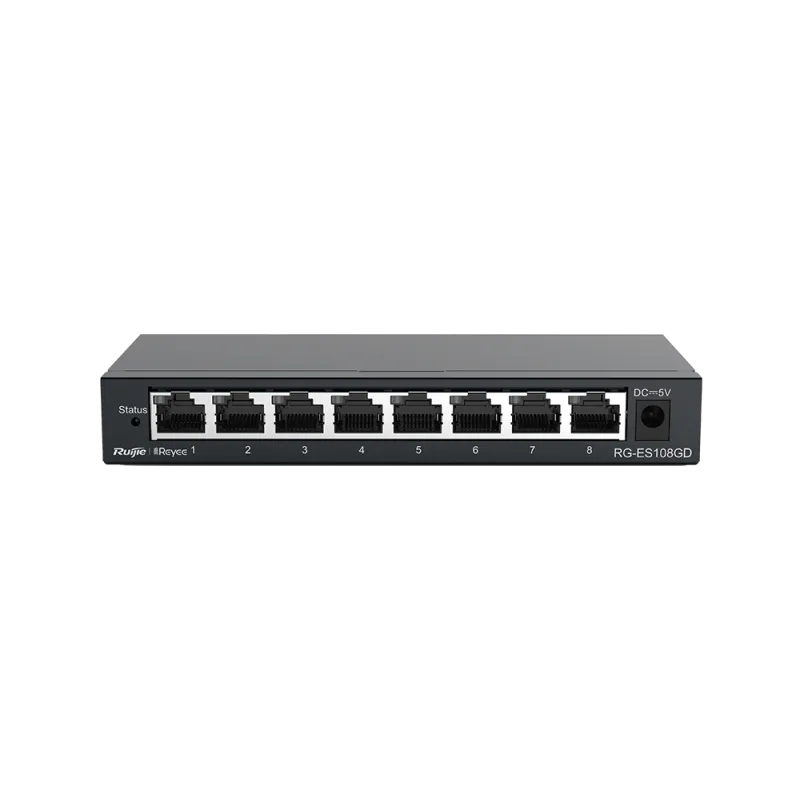 RG-ES108GD Reyee Gigabit Switch 8 Port แบบ Desktop Case เหล็ก