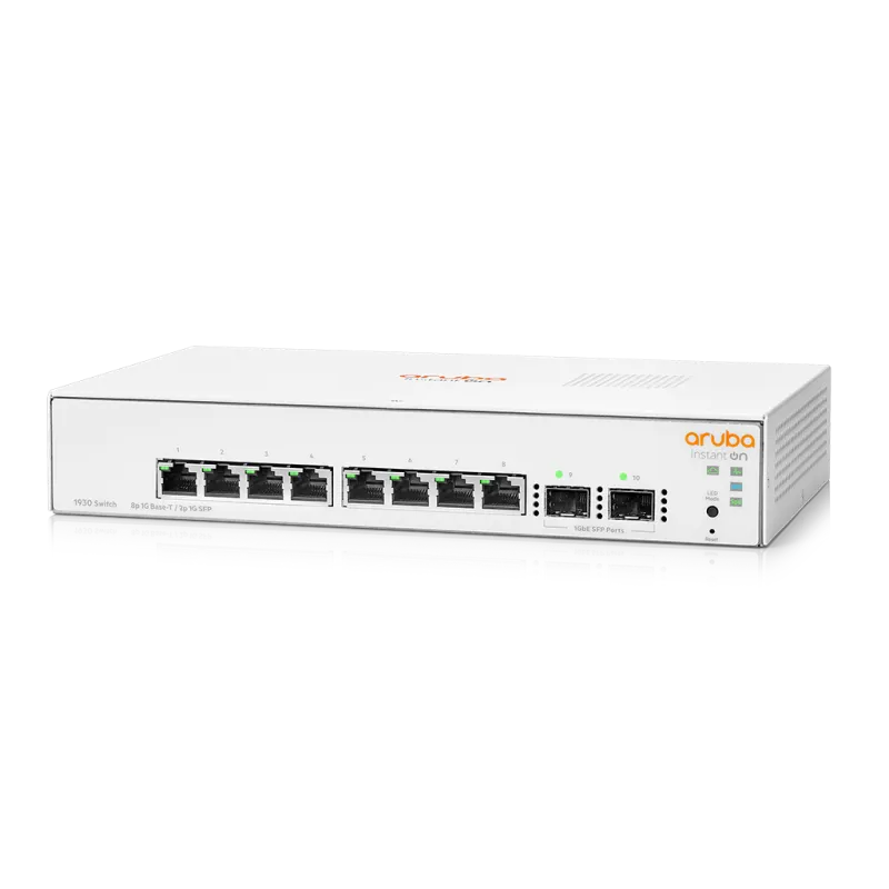 Aruba Instant On 1930 JL680A Managed Gigabit Switch 8 Port, SFP