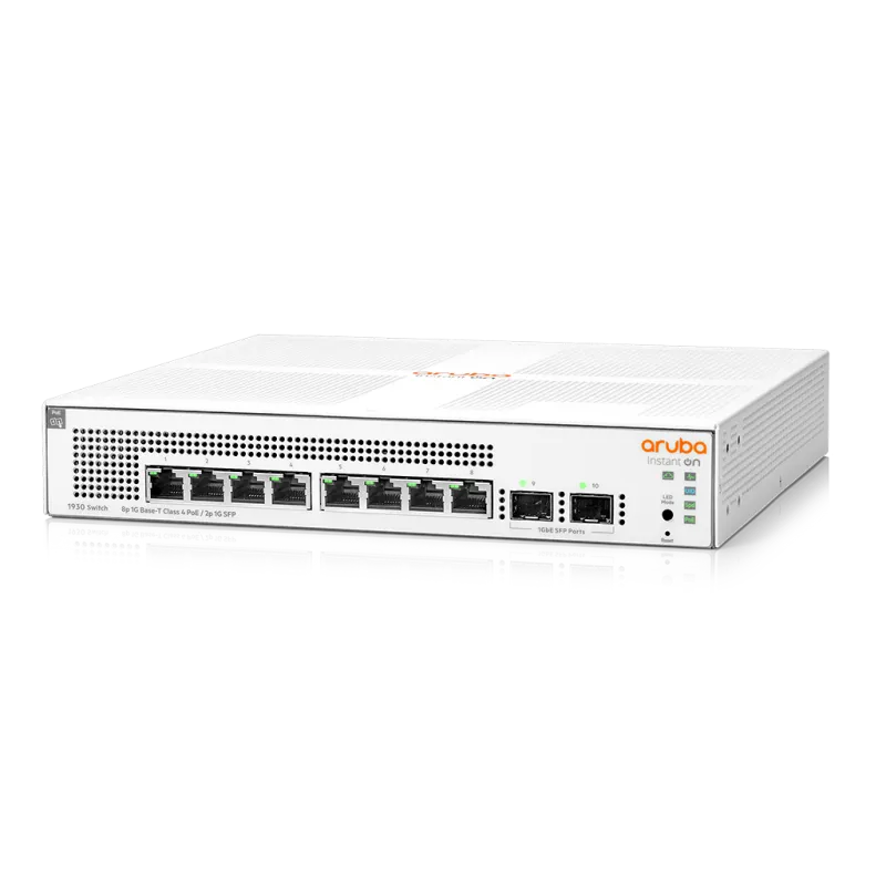 Aruba Instant On 1930 JL681A Managed Gigabit POE Switch 8 Port, SFP