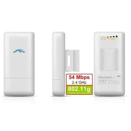 Ubiquiti NanoStation Loco2 Outdoor Wireless A/P 2.4 GHz 54 Mbps กำลังส่ง 100 mW