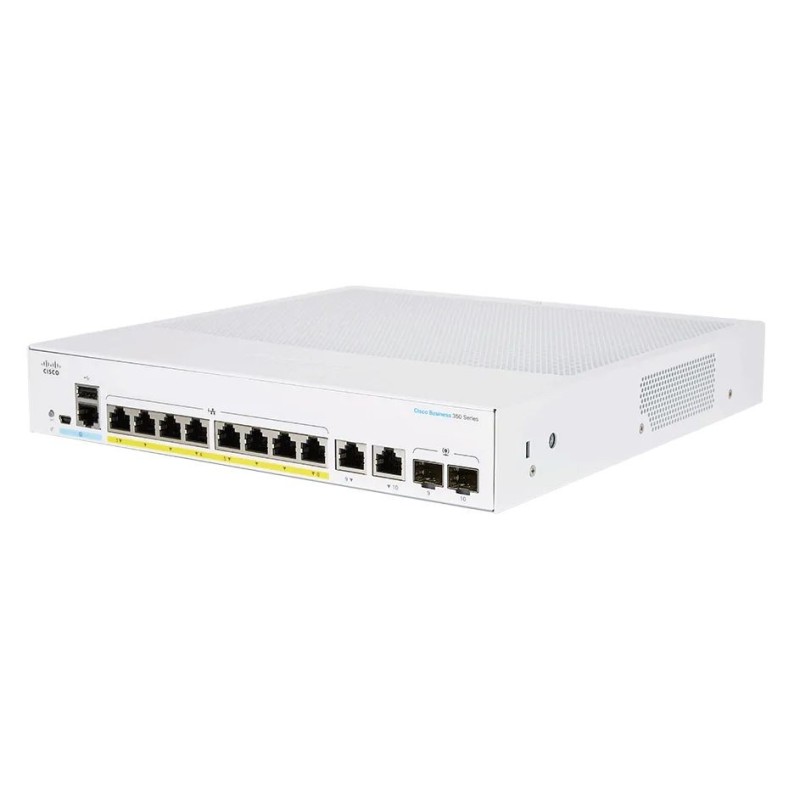 CBS250-8P-E-2G Cisco L2-Managed Gigabit POE Switch 8 Port, 2 SFP, POE 67W