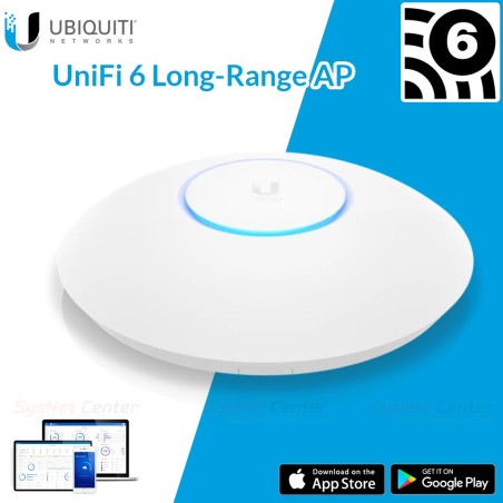 U6-LR Ubiquiti UniFi 6 Long-Range Access Point WiFi6 AP Wireless ax 4x4 MIMO