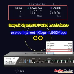 DrayTek Vigor3910 8-WAN Load Balance VPN Router รองรับ Internet 9.4Gbps