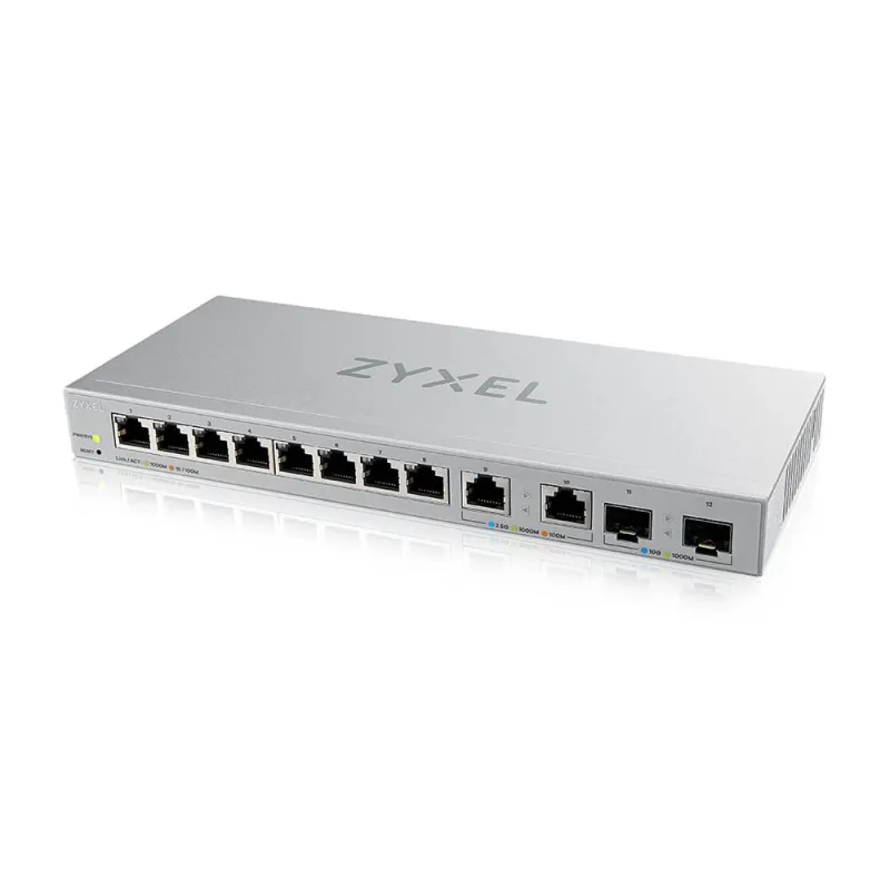 Zyxel XGS1210-12 12-Port L2-Managed Multi-Gigabit Switch 2.5Gbps, 2 SFP+