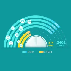 TP-LINK Deco X60 (Pack-3) AX3000 Whole Home Mesh Wi-Fi System