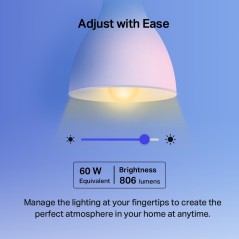 TP-LINK TAPO L530E Smart Wi-Fi Light Bulb, Multicolor 16 ล้านเฉดสี