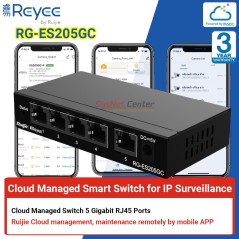 Ruijie Networks Reyee RG-ES205GC Cloud Managed Smart Switch 5 Port Gigabit
