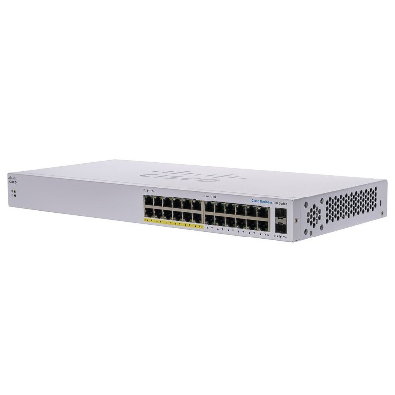 CBS110-24PP Cisco Unmanaged Gigabit POE Switch 24 Port, 2 SFP, POE 100W