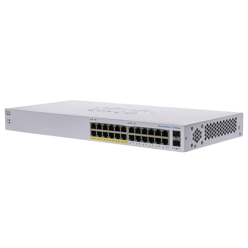 CBS110-24PP Cisco Unmanaged Gigabit POE Switch 24 Port, 2 SFP, POE 100W