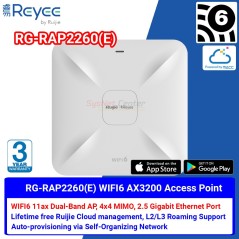 Ruijie Networks Ruijie RG-RAP2260(E) AX3202 Wi-Fi 6 Dual Band 2.5Gigabit Access Point