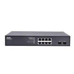 Ruijie RG-S1810G-P UnManaged Gigabit POE Switch 8 Port, 2 SFP, POE 124W