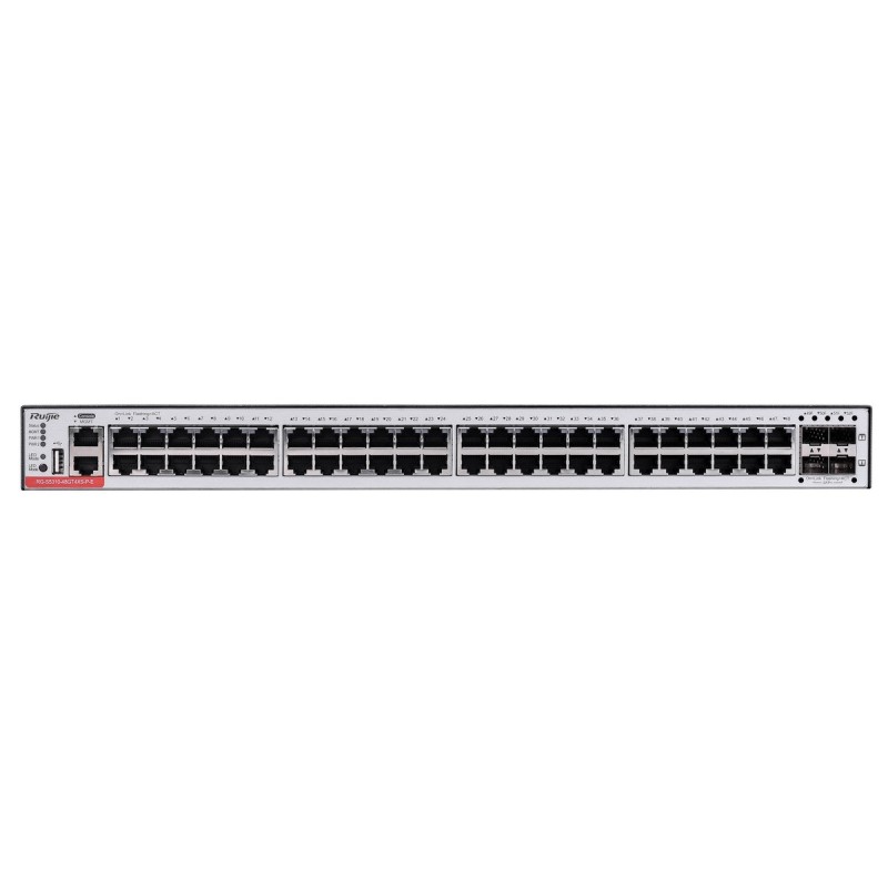 Ruijie Networks Ruijie RG-S5310-48GT4XS-P-E L3-Managed POE Switch 48 Port, 4 Port SFP+