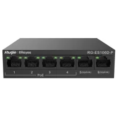 RG-ES106D-P Reyee POE Switch 6 Port จ่ายไฟ 4 Port 58W