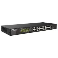 RG-ES126S-LP Reyee POE Switch 24 Port จ่ายไฟ 16 Port 180W