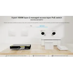 Ruijie XS-S1930J-8GT2SFP-P L2-Managed Gigabit POE Switch 8 Port, 2 Port SFP