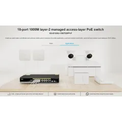 Ruijie XS-S1930J-18GT2SFP-P L2-Managed Gigabit POE Switch 18 Port, 2 Port SFP