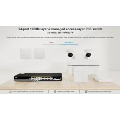 Ruijie XS-S1930J-24GT4SFP/2GT-P L2-Managed Gigabit POE Switch 24 Port, 4 Port SFP